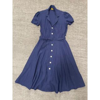 ポロラルフローレン(POLO RALPH LAUREN)の【新品未使用】ポロラルフローレン　麻100%ワンピース(ひざ丈ワンピース)