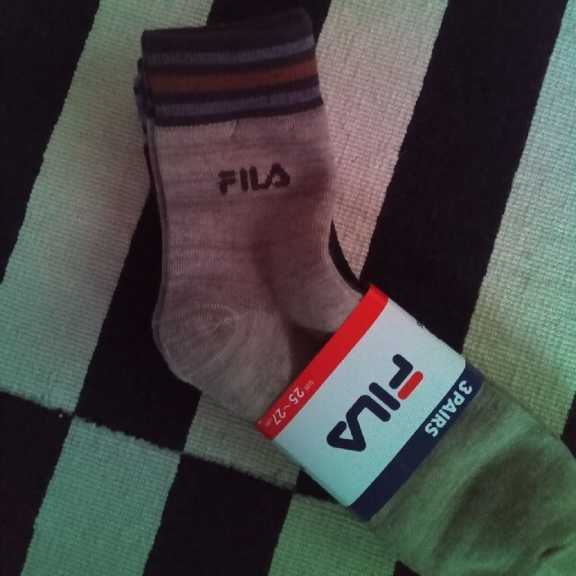 FILA(フィラ)の未使用 FILA 紳士用靴下 3足 メンズのレッグウェア(ソックス)の商品写真