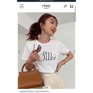 エイミーイストワール(eimy istoire)のヴィンテージエイミーロゴTシャツ ホワイト(Tシャツ(半袖/袖なし))