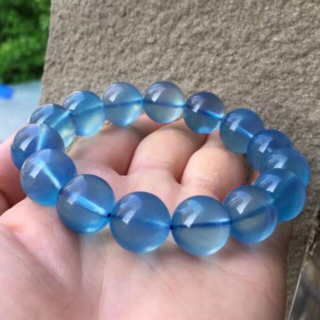 ⭐︎【天然】アクアマリン ブレスレット14.8mm | romasajtokozpont.hu