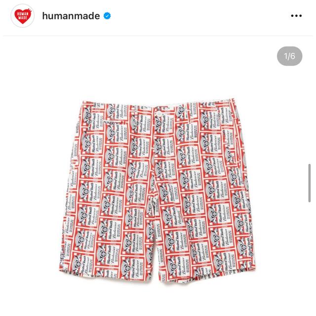 HUMAN MADE(ヒューマンメイド)のWYxBW PRINT SHORTS  human made メンズのパンツ(ショートパンツ)の商品写真