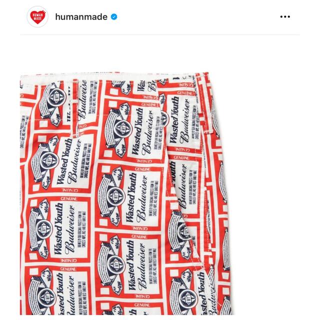 HUMAN MADE(ヒューマンメイド)のWYxBW PRINT SHORTS  human made メンズのパンツ(ショートパンツ)の商品写真