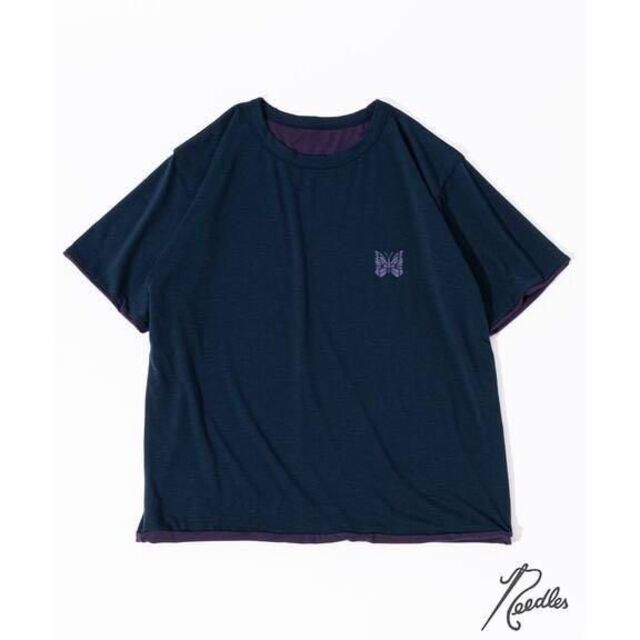 tシャツ S ネイビー パープル 417 eddifice 新品 未開封品 い出の