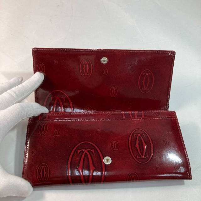 ◎◎Cartier カルティエ 長財布 ハッピーバースデー L300722 ボルドー