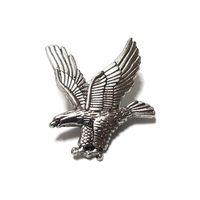 ラペルピン☆ピンズ イーグル 鷲 ホーク 鷹 シルバー pin-1119 イーグル ビンテージ ピンバッジ Eagle Vintage Pin 鷲 鷹