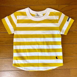 【美品】Tappet/ボーダーリンガーTシャツ　黄色　90(Tシャツ/カットソー)