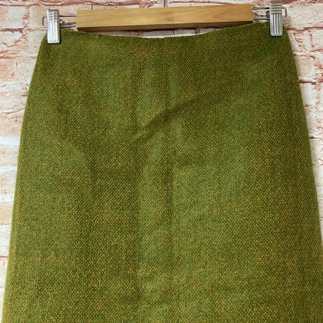 Sybilla(シビラ)のシビラ Sybilla スカート ロング フレア 羊毛 モヘヤ 上品 緑色 M レディースのスカート(ロングスカート)の商品写真