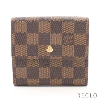 ルイヴィトン(LOUIS VUITTON)のルイヴィトン ポルトモネ ビエ カルトクレディ ダミエエベヌ 二つ折り財布(財布)