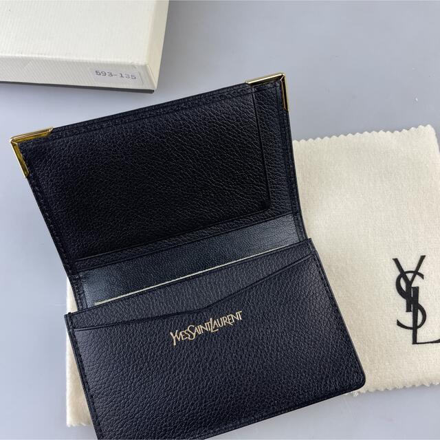 Saint Laurent(サンローラン)の【新品】イヴサンローラン 牛革型押し名刺入れ カードケース 味岡AJIOKA メンズのファッション小物(名刺入れ/定期入れ)の商品写真