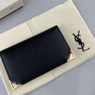 サンローラン(Saint Laurent)の【新品】イヴサンローラン 牛革型押し名刺入れ カードケース 味岡AJIOKA(名刺入れ/定期入れ)