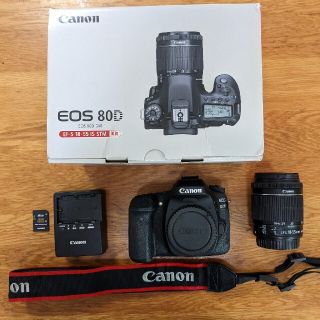 キヤノン(Canon)のCanon デジタル一眼レフカメラ EOS 80D レンズキット EF-S18-(デジタル一眼)