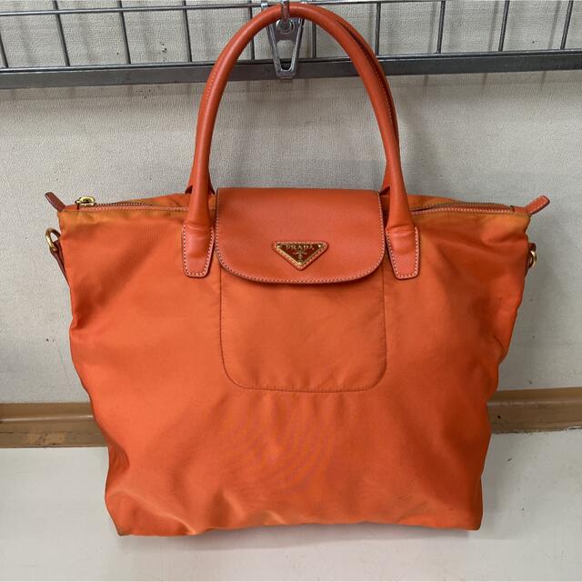 PRADA - プラダ PRADA ナイロントートバッグ オレンジの通販 by ほっ