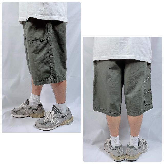 USA Dickies ディッキーズ ハーフパンツ カーキ 緑 34インチ