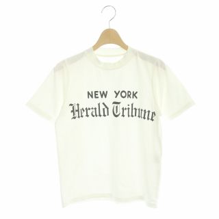 スローブイエナ(SLOBE IENA)のスローブ イエナ SLOBE IENA Tシャツ F オフホワイト 黒(Tシャツ(半袖/袖なし))