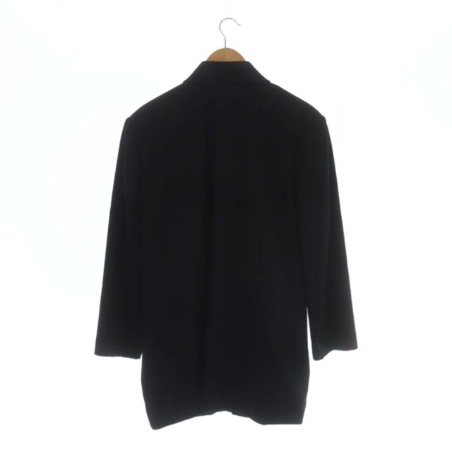 バレンシアガ BALENCIAGA ウールシャツ ジャケット ステンカラー 黒
