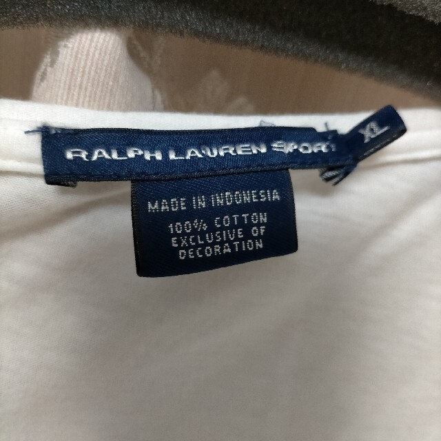 Ralph Lauren(ラルフローレン)のラルフローレン　スポーツ　レディースLL 白Tシャツ レディースのトップス(Tシャツ(半袖/袖なし))の商品写真