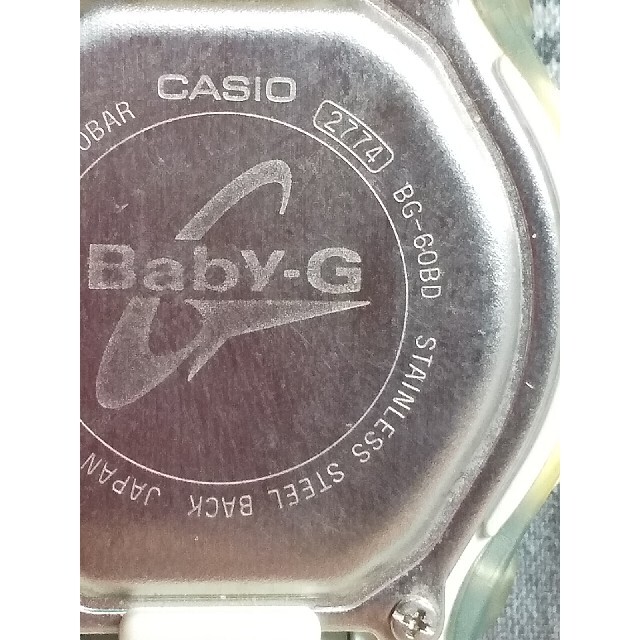 Baby-G(ベビージー)のCASIO  ベビーG baby-G BG-60BD　電池新品7月12日交換済 レディースのファッション小物(腕時計)の商品写真