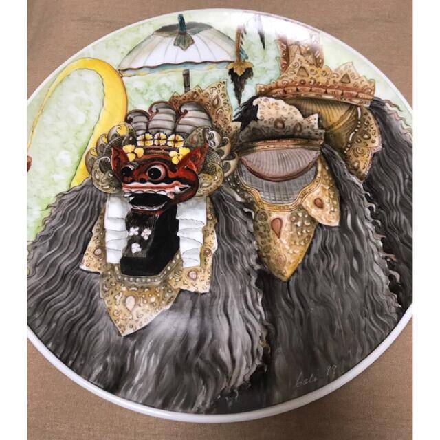 バリ　インドネシア  大皿　インテリア　手描き　アジア　雑貨