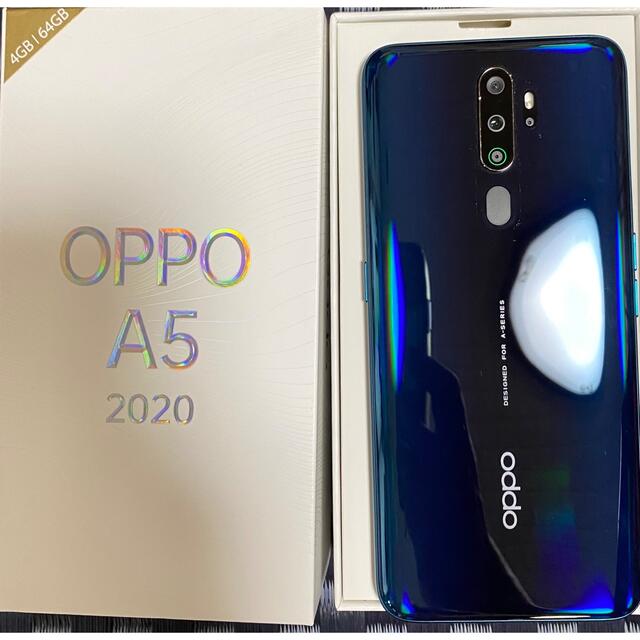 スマートフォン/携帯電話OPPO A5 2020 グリーン 64GB 版simフリー