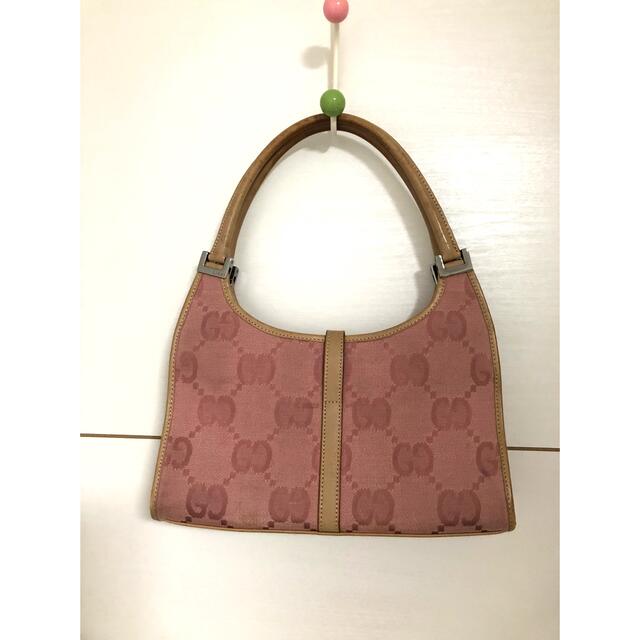 Gucci   GUCCIジャッキーGGキャンバスレザーバッグの通販 by