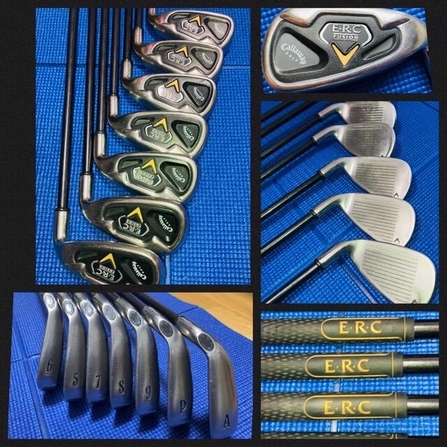 Callaway - CallawayキャロウェイERC FUSION アイアン 7本& ゴルフ オンラインストア早割 ★CallawayキャロウェイERC 7本&ゴルフボール FUSIONアイアン クラブ