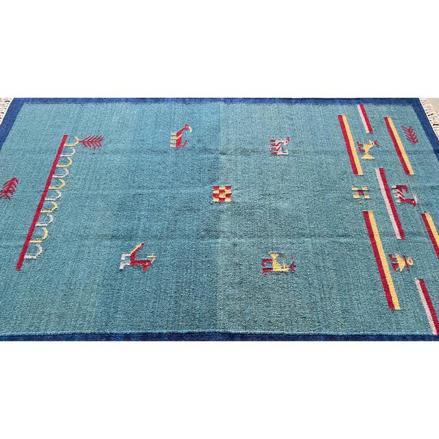 インドキリム ウール 手織り 178×119cm # lahza.jp