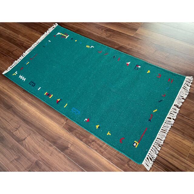 インドキリム ウール 手織り 157×87cm 1