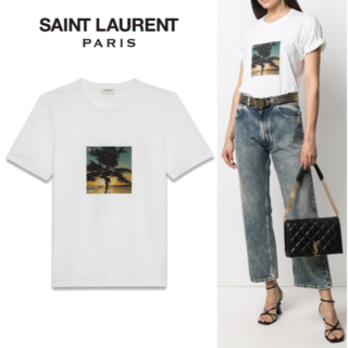 サンローラン(Saint Laurent)のSAINT LAURENT サンローラン VHS Sunset Tシャツ(Tシャツ(半袖/袖なし))