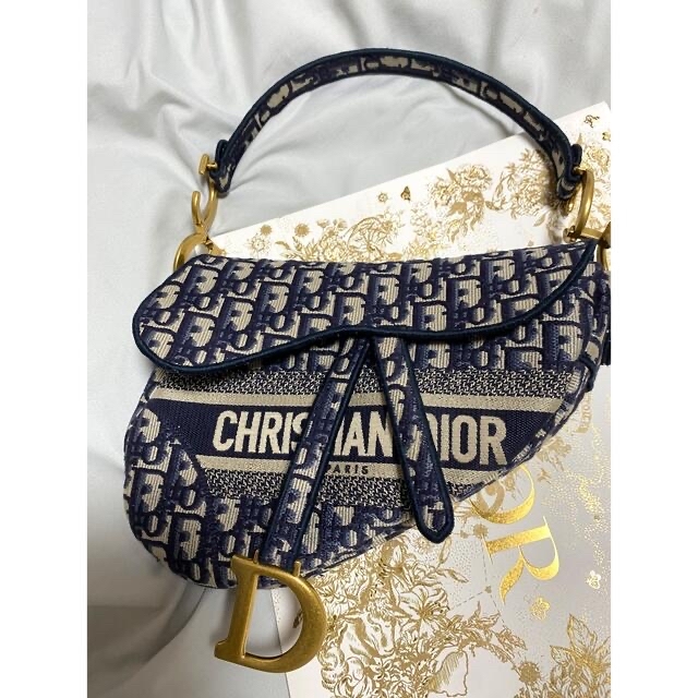 【正規品】DIOR サドルバッグ　オブリーク　ロゴ