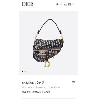 【正規品】DIOR サドルバッグ　オブリーク　ロゴ