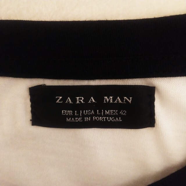 ZARA(ザラ)のZARA MAN ビッグスカル バイカラー 半袖 tシャツ メンズのトップス(Tシャツ/カットソー(半袖/袖なし))の商品写真