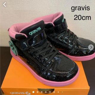 gravis  キッズ　ハイカットスニーカー　20㎝　黒(スニーカー)