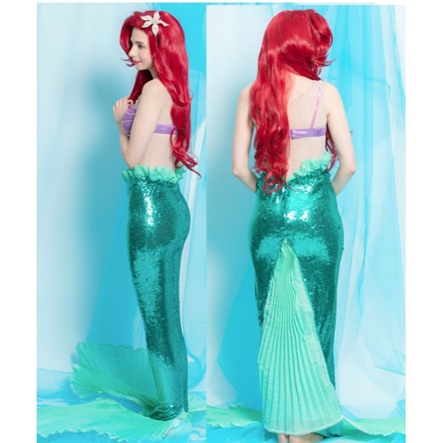 人気海外一番 シークレットハニー アリエル ヒレ人魚 仮装 コスプレ