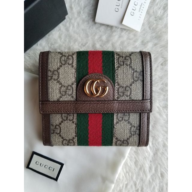 G - GUCCI グッチ オフィディア GG フレンチ フラップ 財布の通販 r'i&