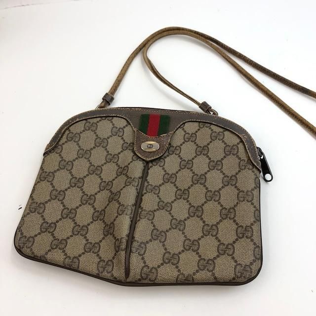 品質保証付 GUCCI グッチ ショルダーバッグ シェリーライン GG