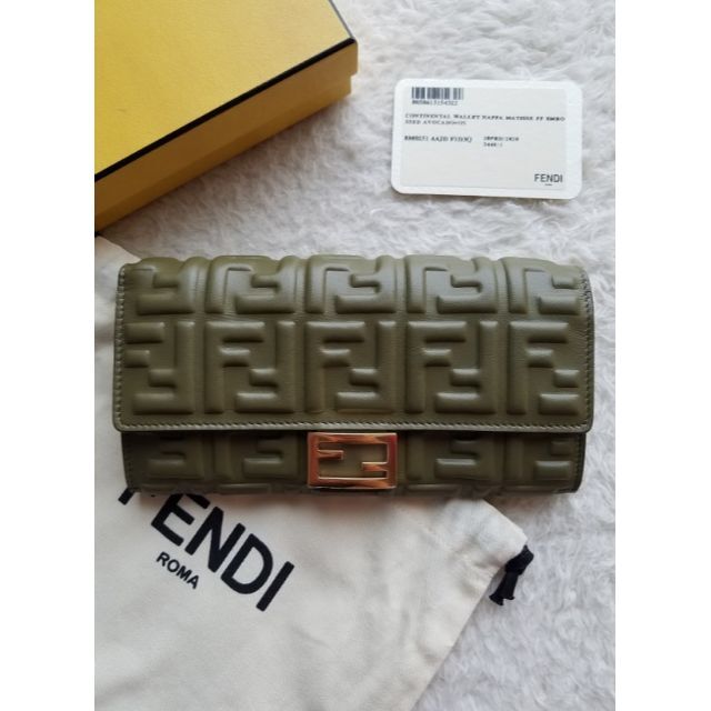 FENDI(フェンディ)の入手困難 FENDI フェンディ ナッパレザー コンチネンタル 長財布 レディースのファッション小物(財布)の商品写真