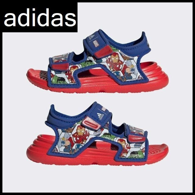 adidas(アディダス)のG② 新品 アディダス GY5533 マーベル コラボ サンダル 13.0 ② キッズ/ベビー/マタニティのベビー靴/シューズ(~14cm)(サンダル)の商品写真