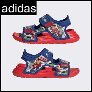 アディダス(adidas)のG② 新品 アディダス GY5533 マーベル コラボ サンダル 13.0 ②(サンダル)