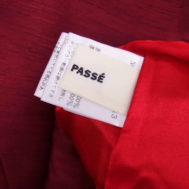 LAISSE PASSE(レッセパッセ)のレッセパッセ ワンピース フレア 膝下丈 ノースリーブ 38 赤紫 ボルドー レディースのワンピース(ひざ丈ワンピース)の商品写真