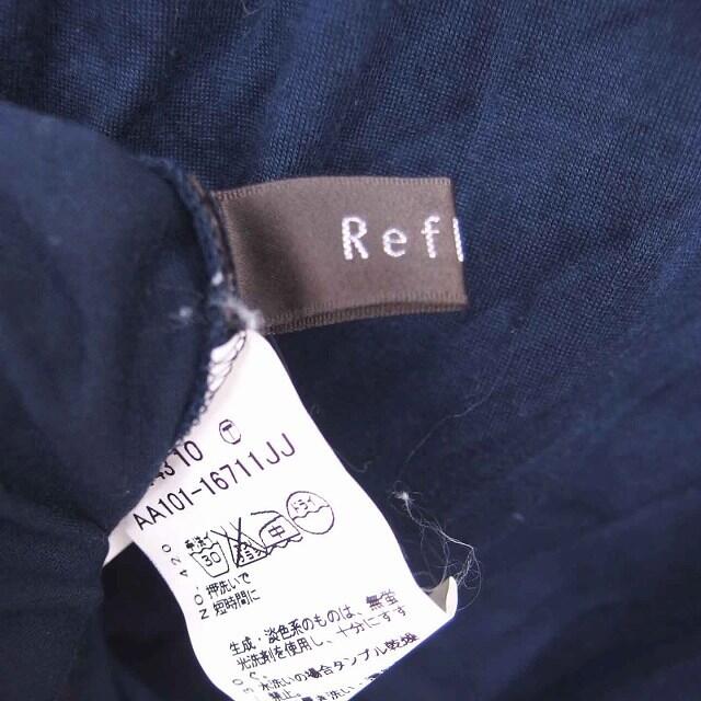 ReFLEcT(リフレクト)のリフレクト カットソー Tシャツ ボートネック フリル 半袖 7 ネイビー レディースのトップス(カットソー(半袖/袖なし))の商品写真