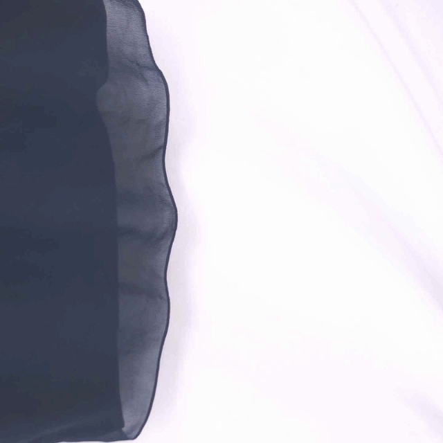 ReFLEcT(リフレクト)のリフレクト カットソー Tシャツ ボートネック フリル 半袖 7 ネイビー レディースのトップス(カットソー(半袖/袖なし))の商品写真