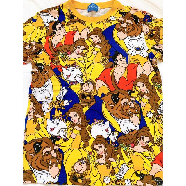 Disney(ディズニー)の美女と野獣 総柄Tシャツ レディースのトップス(Tシャツ(半袖/袖なし))の商品写真