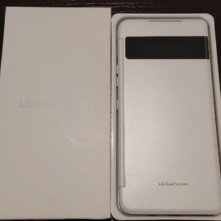 エルジーエレクトロニクス(LG Electronics)のデュアルスクリーン LG VELVET L-52A用 オーロラホワイト(スマートフォン本体)