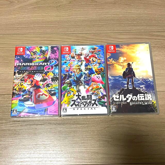 任天堂Switch ゼルダ　スマブラ　マリオカート　３本セット