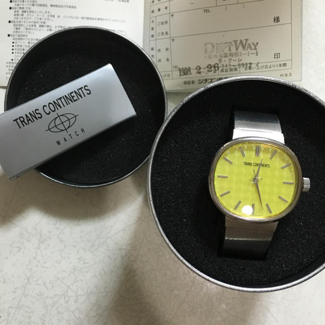 TRANS CONTINENTS(トランスコンチネンツ)のトランスコンチネンツ メンズ腕時計 メンズの時計(腕時計(アナログ))の商品写真
