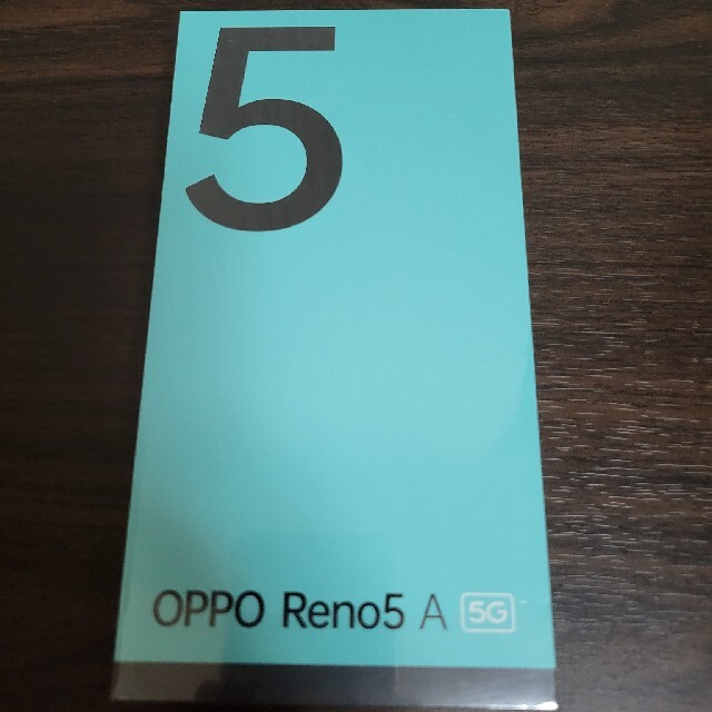 新品・未開封 OPPO Reno5 A　eSIM 版　アイスブルー シュリンク付