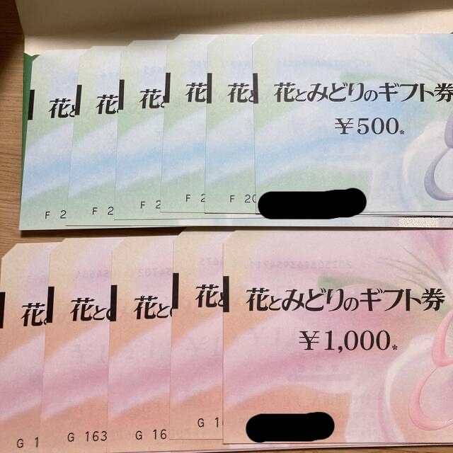 チケット花とみどりのギフト券8000円