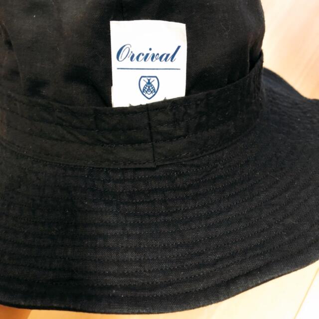ORCIVAL(オーシバル)のオーシバル　黒リネンハット レディースの帽子(ハット)の商品写真