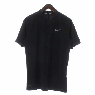 ナイキ(NIKE)のナイキ GOLF DRI-FIT モメンタム ポロシャツ カットソー M 黒(ポロシャツ)