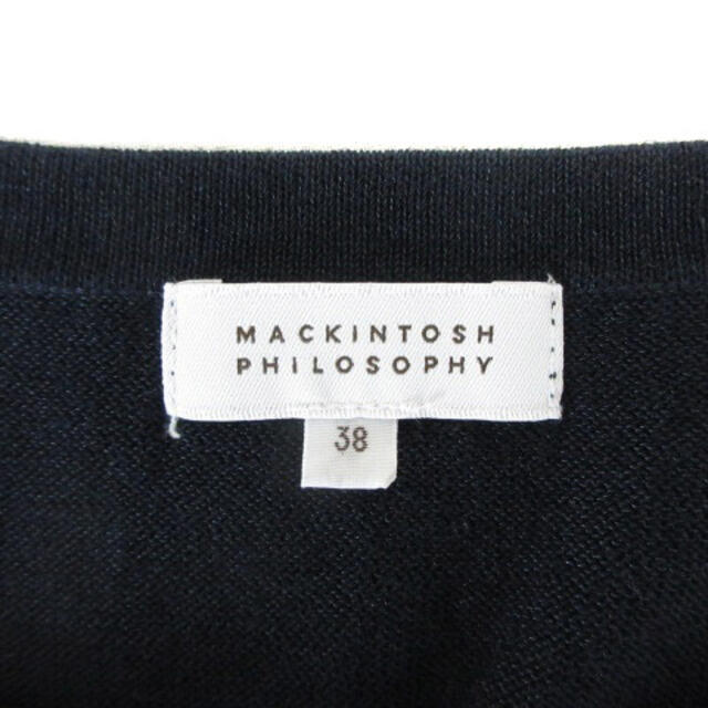 MACKINTOSH PHILOSOPHY(マッキントッシュフィロソフィー)のマッキントッシュフィロソフィー フェイクパール ノースリーブ ニット 切替 レディースのトップス(ニット/セーター)の商品写真